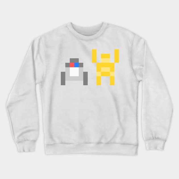 C3pixel and R2Dsquare Crewneck Sweatshirt by 8sqr